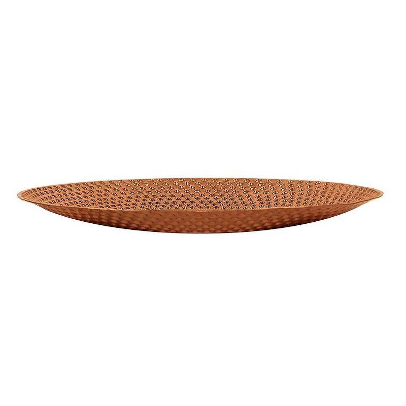 2" Classic Hammered Texture Birdbath with Wide Rim - Achla Designs: Solid Brass, Weather-Resistant