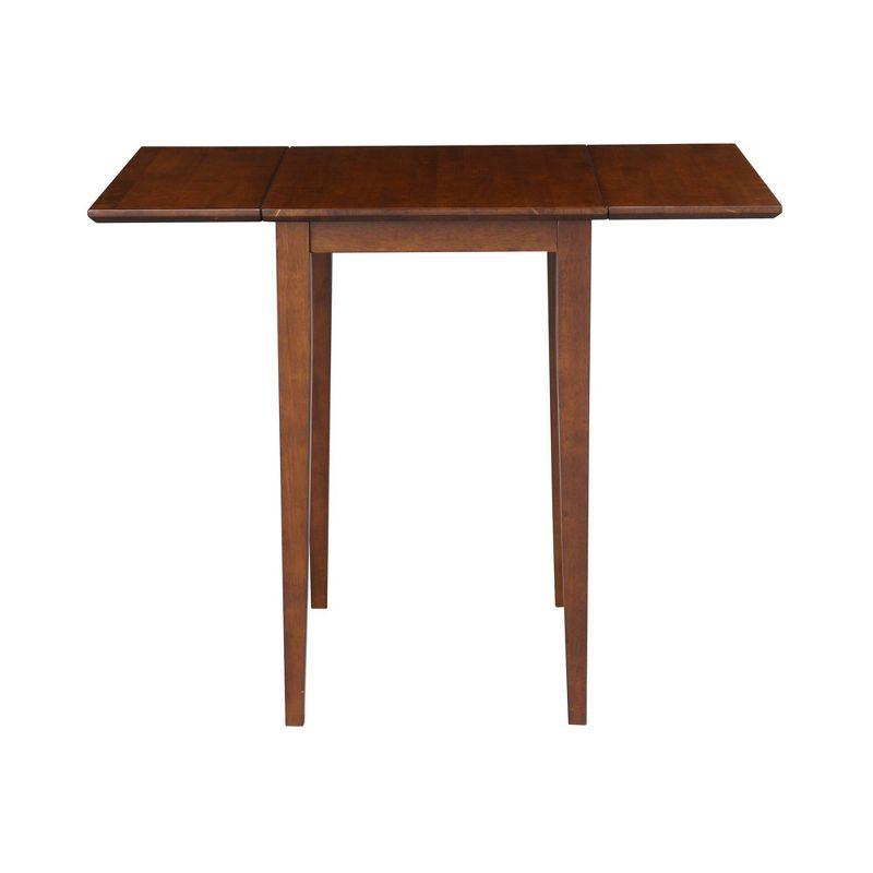 Espresso Solid Parawood Shaker Style Extendable Dining Table