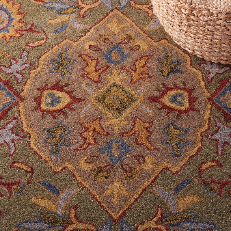Heritage HG653 Handmade Area Rug - 8'x10' - Green/Yellow - Safavieh