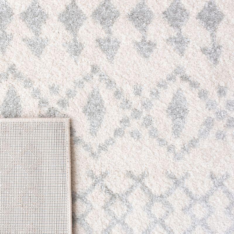 Tulum TUL240 Power Loomed Indoor Area Rug - Ivory/Light Grey - 5'3"x7'6" - Safavieh