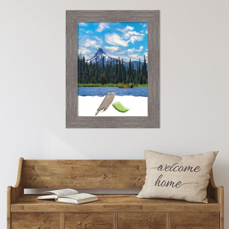 Amanti Art Pinstripe Plank Grey Picture Frame