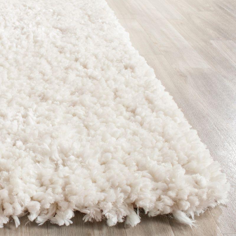 Popcorn Shag SG267 Hand Tufted Indoor Accent Rug - Ivory - 2'x3' - Safavieh