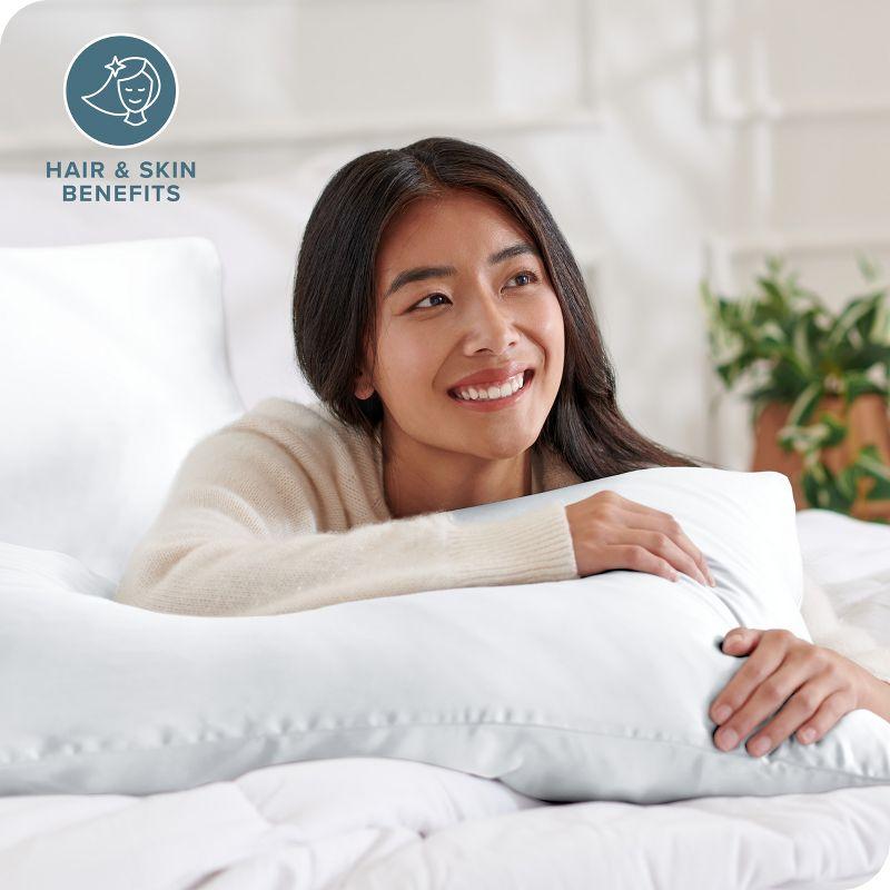 Bare Home 100% Mulberry Silk Pillowcase Zipper Closure