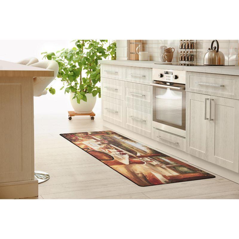 World Rug Gallery Village Restaurant Scenery Anti-fatigue Kitchen Mat