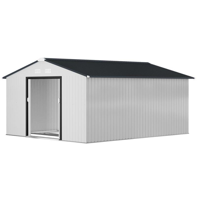 11 ft. W x 13 ft. D Stainless Steel Tool Shed