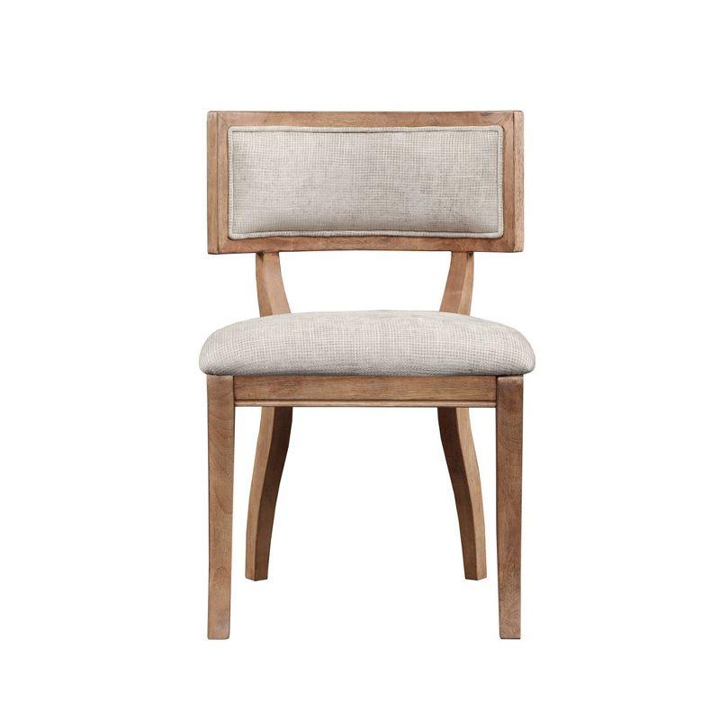 Madison Park Signature Marie Upholstered Split-Back Dining Chairs with Curved Wood Frame (Set of 2) (Set of 2)