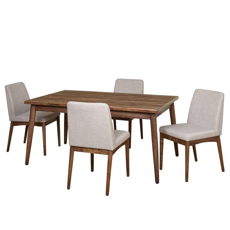 Element Mid-Century Modern Dining Set Walnut - Buylateral