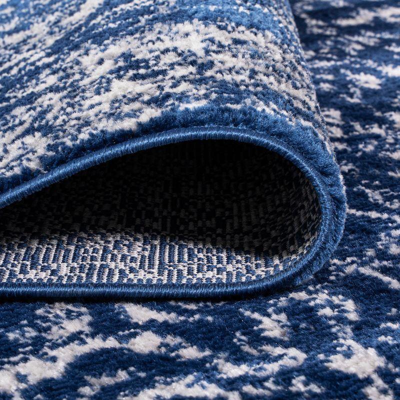 4'x6' Soleiman Modern Persian Area Rug, Navy - JONATHAN Y