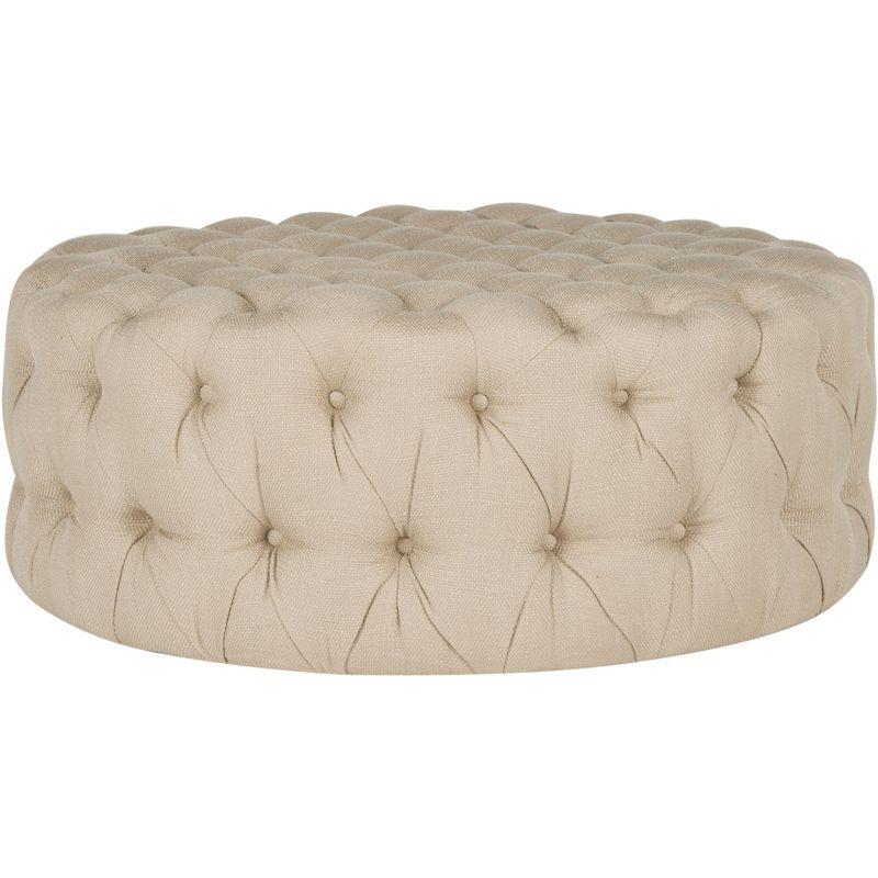 Charlene Tufted Cocktail Ottoman  - Safavieh