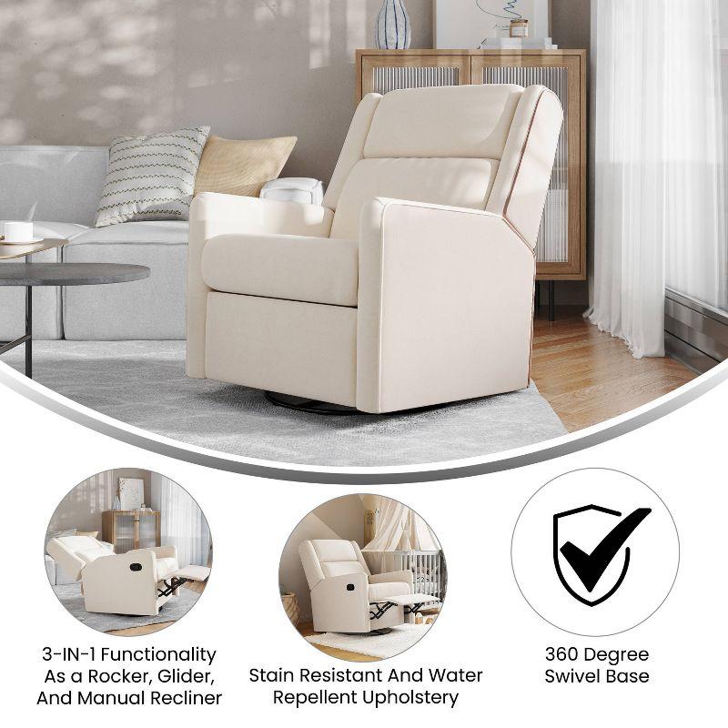 Taylor & Logan Lucy 3-in-1 Classic Manual Recliner