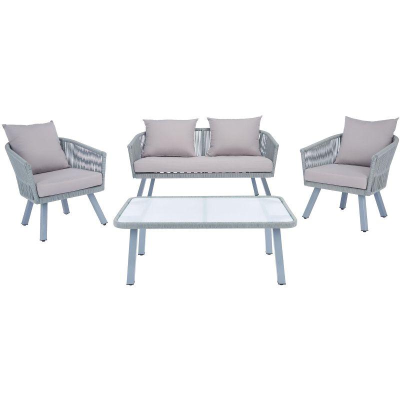 Highland Dunes Oropeza 4 - Person Patio Conversation Sets with Cushions