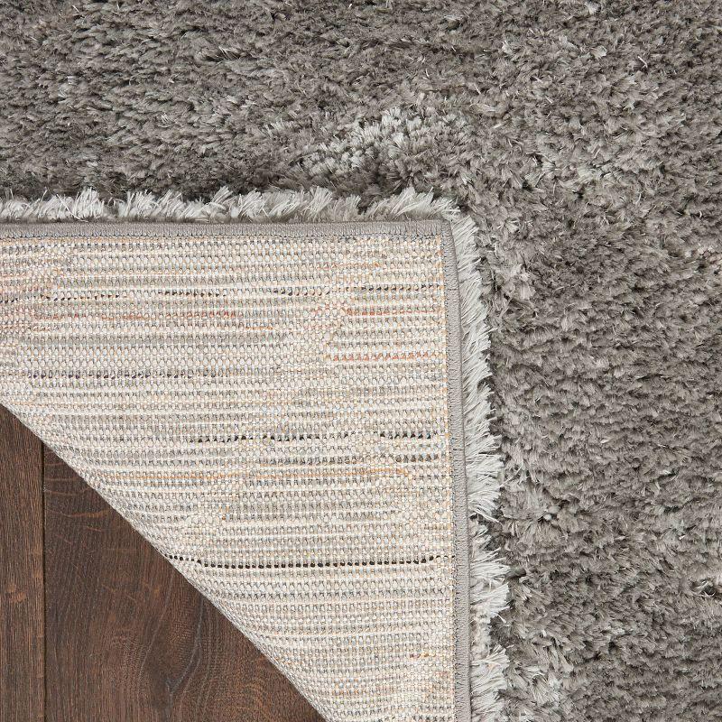 Dreamy Shag Abstract Grey Area Rug