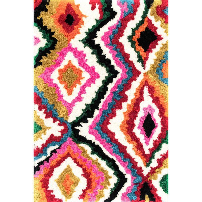 Bohemian Bliss Multicolor Handmade Shag Area Rug 4' x 6'