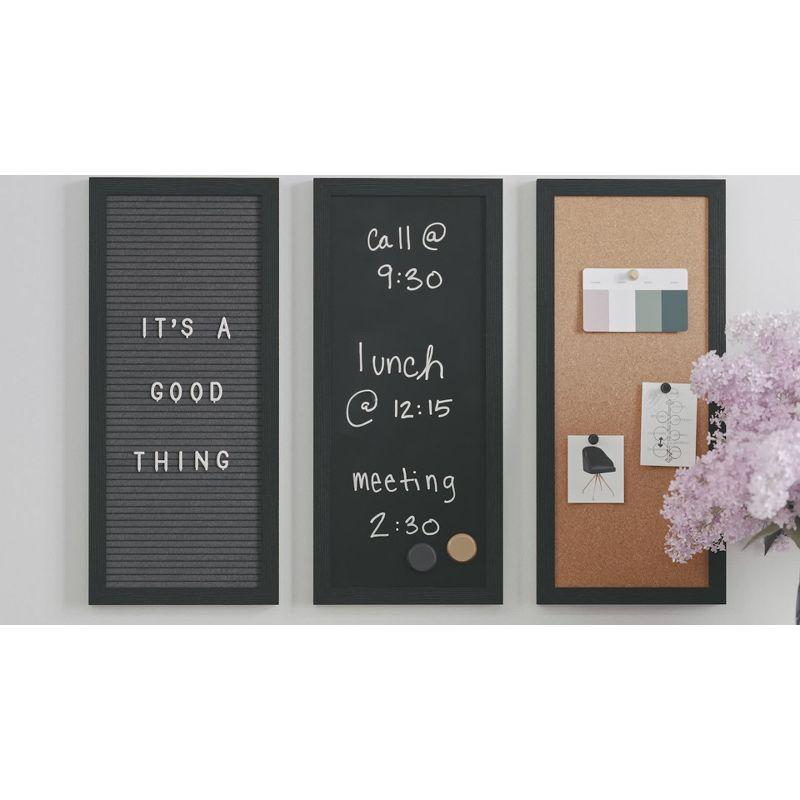 Thomas Martha Stewart Cork Board, Chalk Board, Letter Board Set with Included Push Pins, Magnets, Liquid Chalk