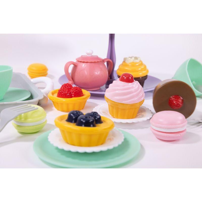 NurtureNature Afternoon Tea Set 25pc - Pink Pot, Desserts, Pretend Play, Ages 3+
