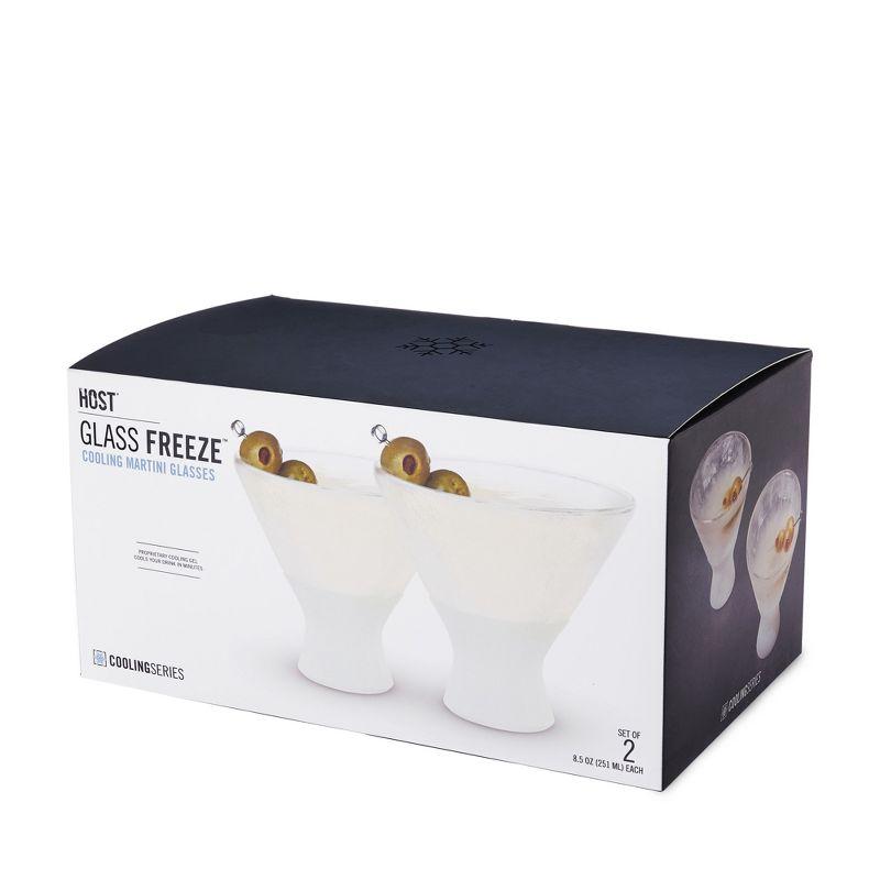 Glass Martini FREEZE Cooling Cup