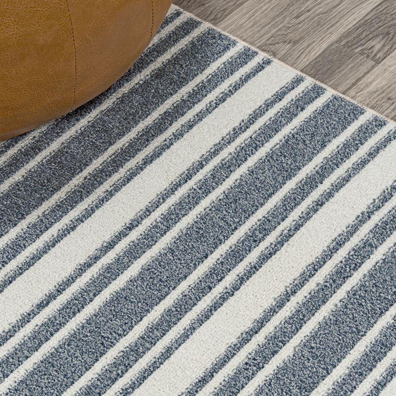 JONATHAN Y Fawning Two-Tone Striped Classic Low-Pile Machine-Washable Area Rug