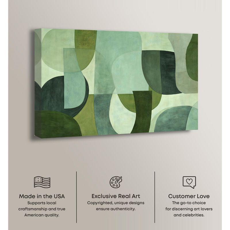 Art Remedy Tualipa Green Abstract Wall Art by Art Remedy