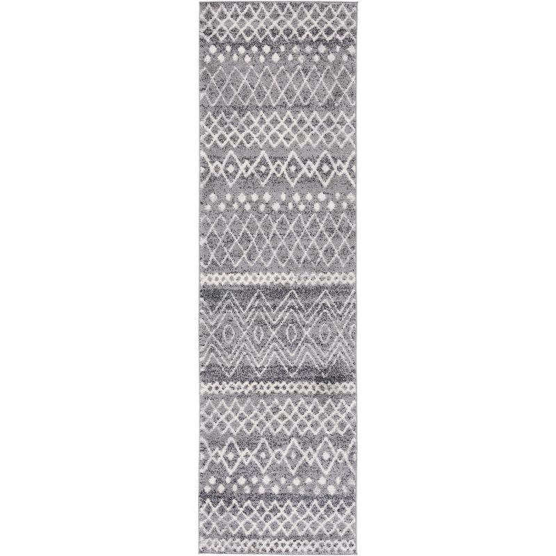 Madison 700 MAD798 Power Loomed Indoor Runner Rug - Charcoal/Ivory - 2'3"x6' - Safavieh