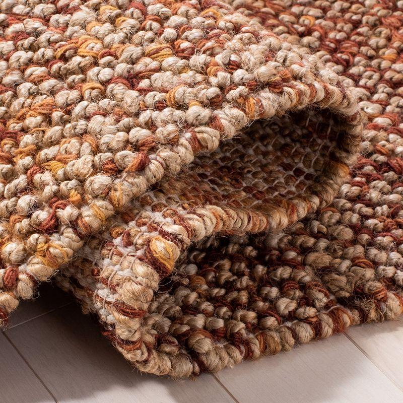Bohemian BOH901 Hand Woven Indoor Area Rug - Natural/Rust - 5'x8' - Safavieh