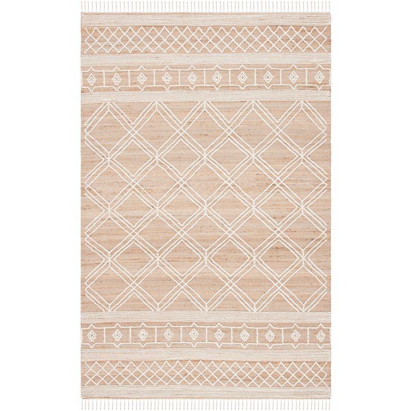 Kilim KLM454 Hand Woven Area Rug - Natural/Ivory - 3'x5' - Safavieh.