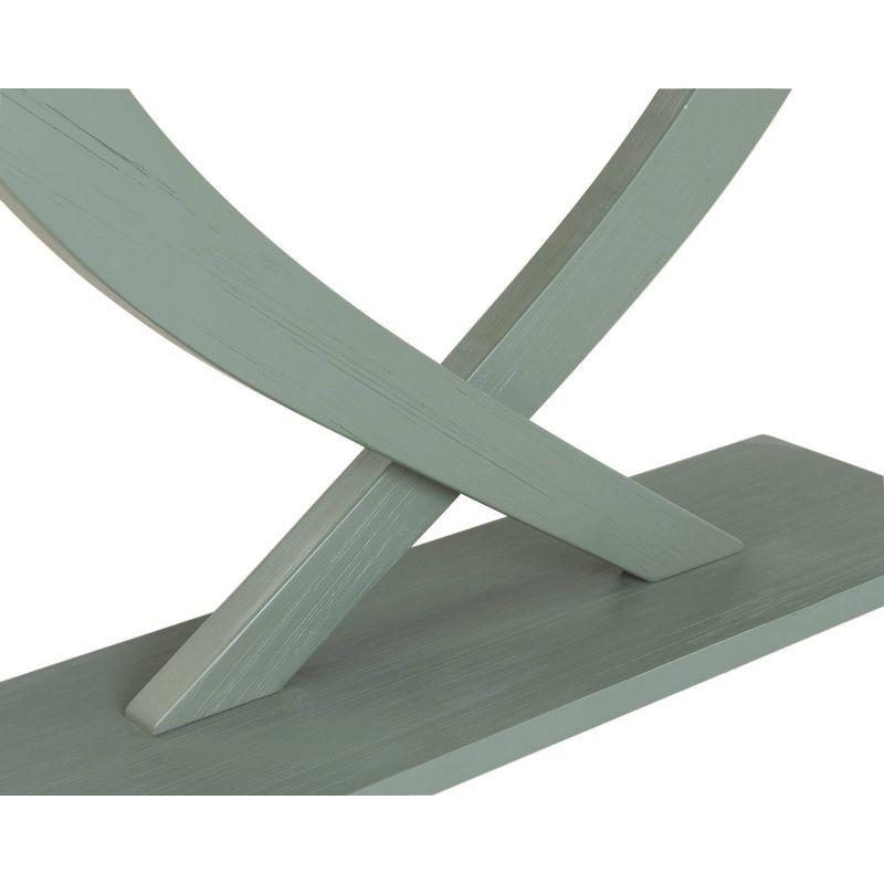 Boraam Rasmus Console Table Spanish Moss: Rubberwood Entryway Furniture, Transitional Style