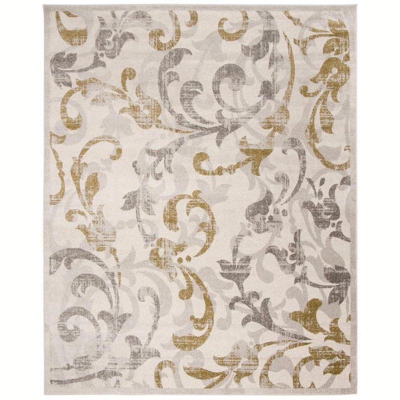 Amherst AMT428 Power Loomed Indoor Area Rug - Ivory/Light Grey - 8'x10' - Safavieh