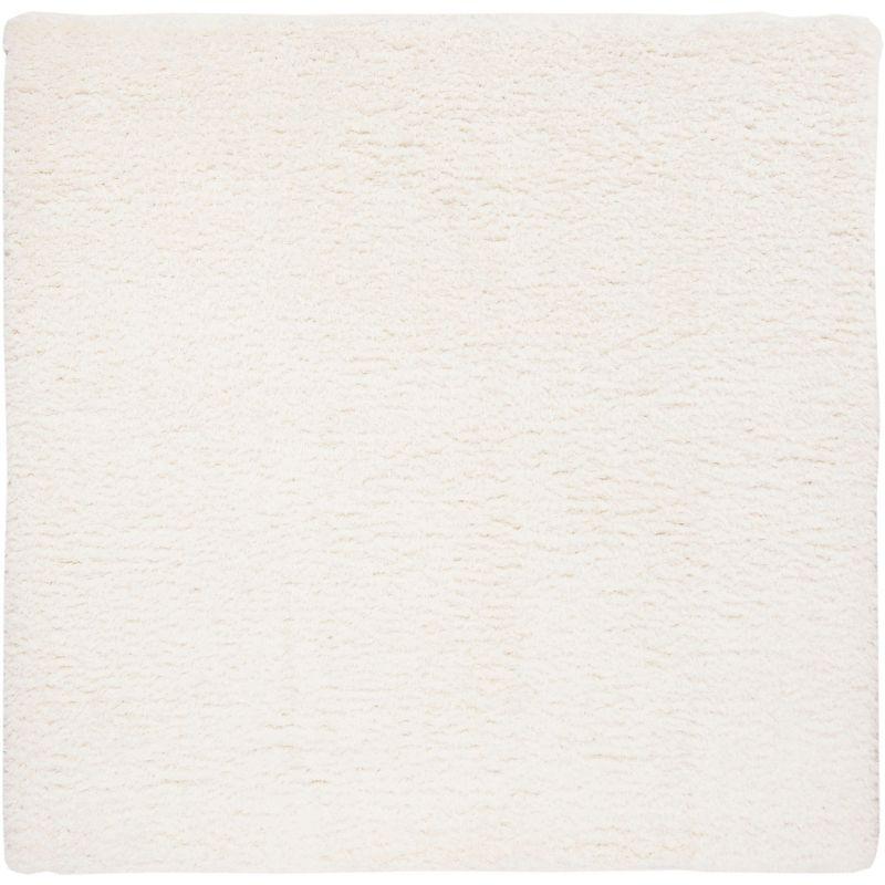Madrid Shag 200 MDG256 Power Loomed Indoor Area Rug - Ivory - 6'7"x6'7" - Safavieh