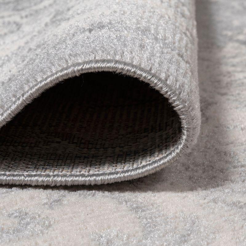 4'x6' Rosalia Cottage Medallion Area Rug, Ivory/Gray - JONATHAN Y