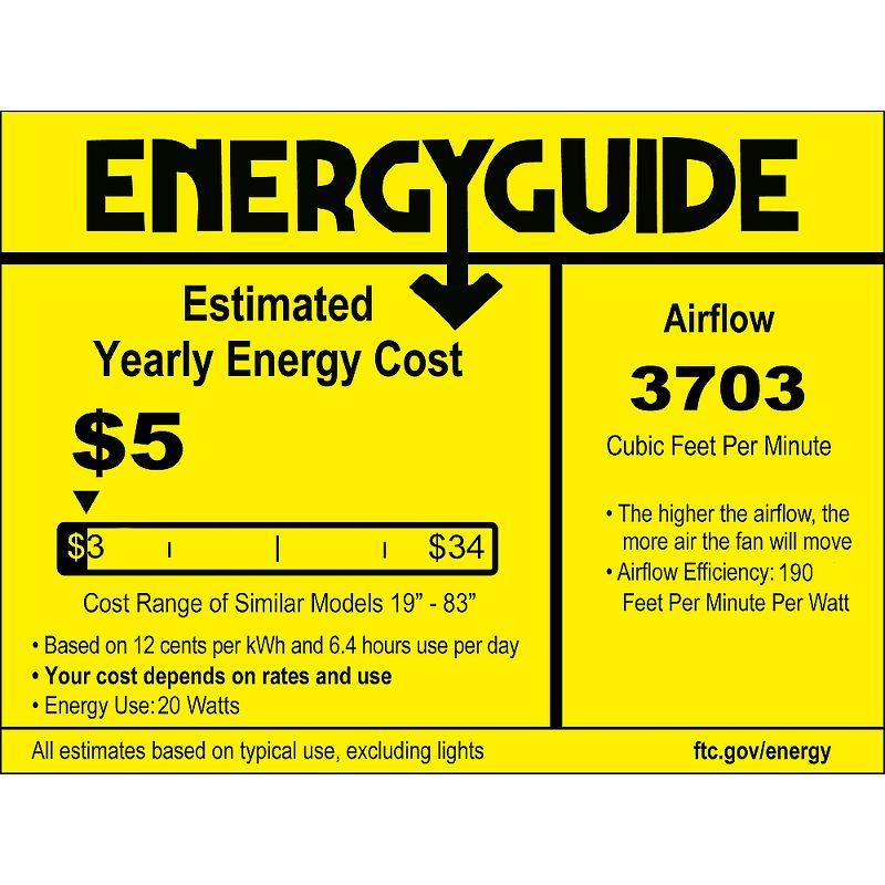 60" 3 - Blade Propeller Ceiling Fan with Remote Control
