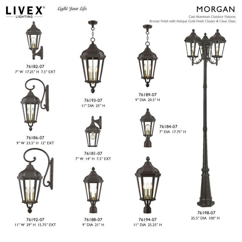 Livex Lighting Morgan 3 - Light Pendant in  Bronze