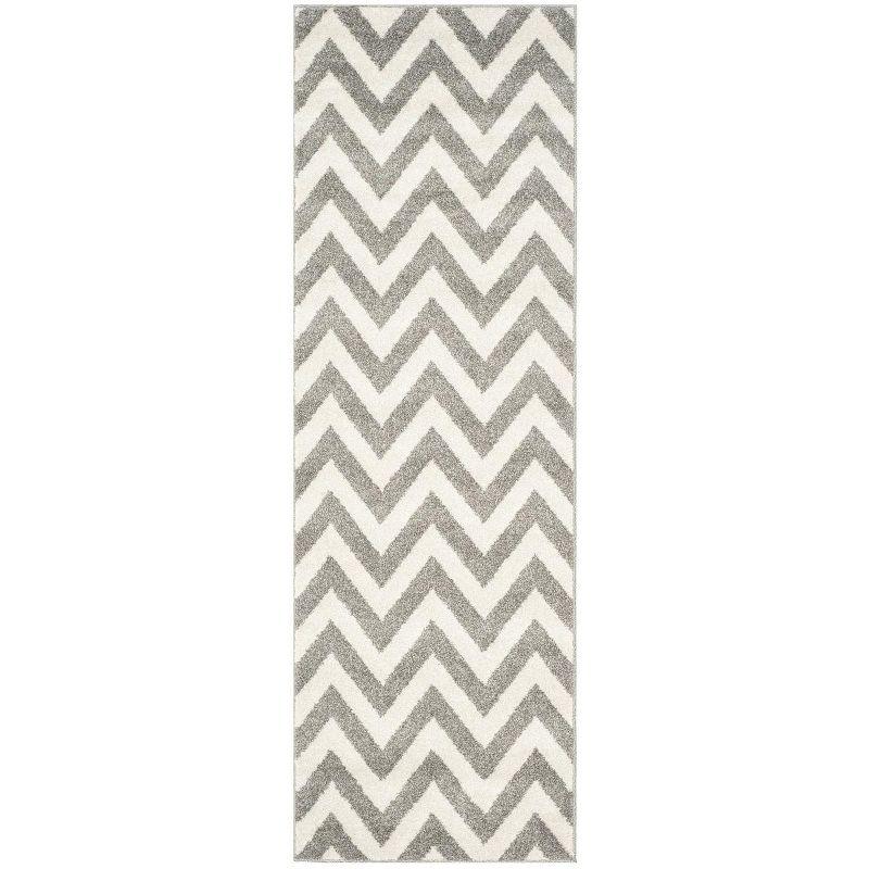 Reversible Dark Grey and Beige Hand-Knotted Easy-Care Area Rug