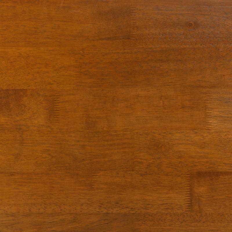 Emma and Oliver Solid Wood Farmhouse Trestle End Table in Walnut