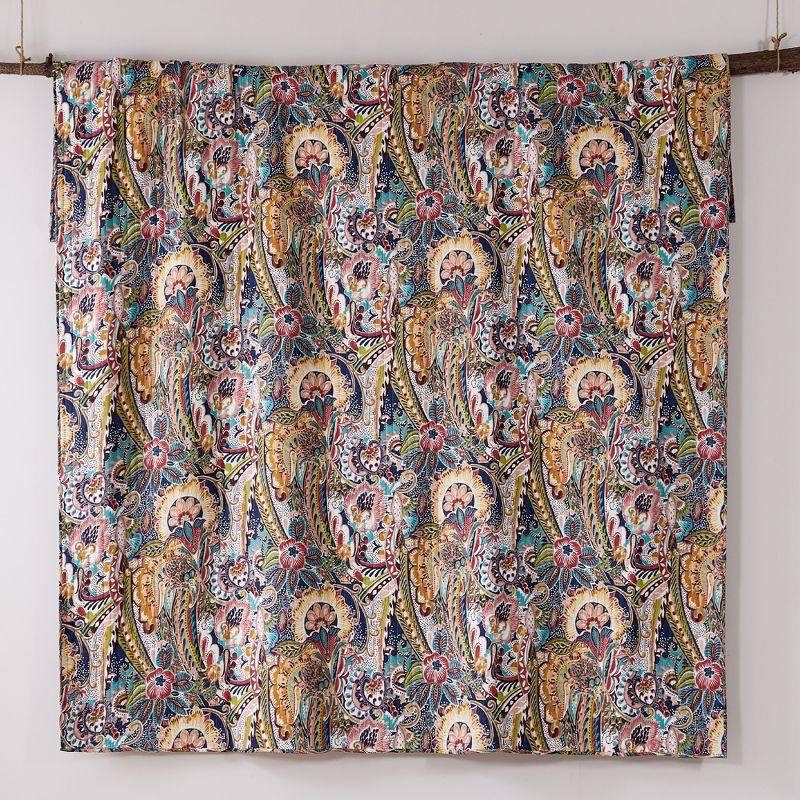 Nanette Floral Quilt Set - Twin/Twin XL Quilt and One Standard Sham Navy - Levtex Home