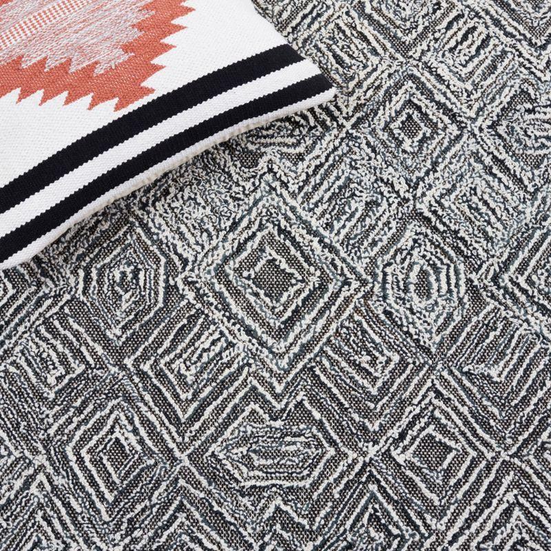 Textural TXT201 Hand Tufted Indoor Area Rug - Black/Ivory - 8'x10' - Safavieh