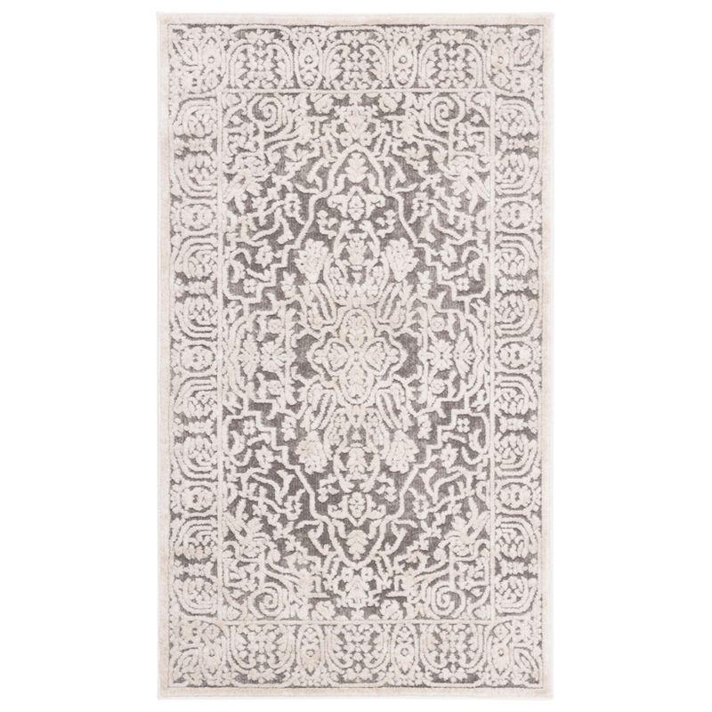 Reflection RFT670 Power Loomed Accent Rug - Dark Grey/Cream - 2'3"x4' - Safavieh.