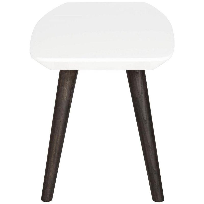 Josiah Coffee Table - White/Dark Brown - Safavieh