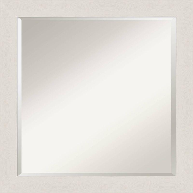 Rustic Plank Framed Bathroom Vanity Wall Mirror - Amanti Art