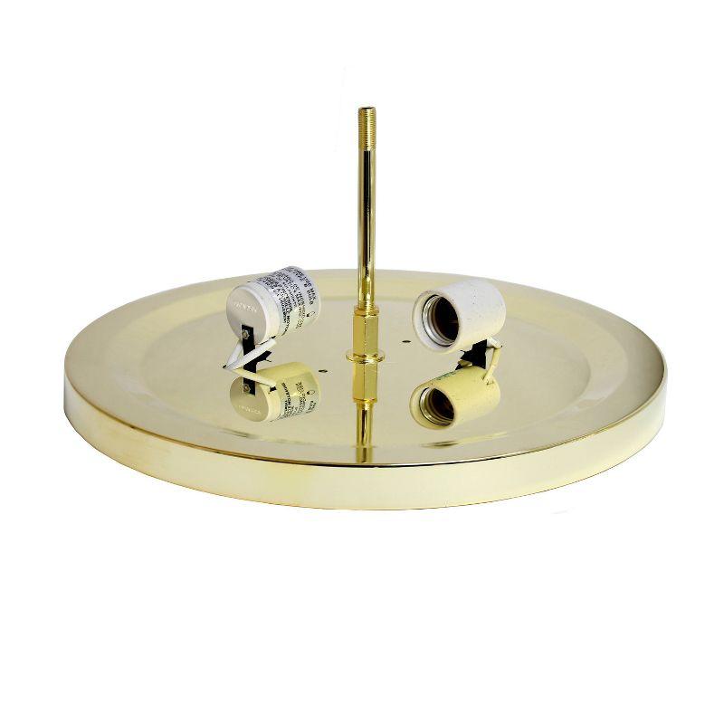 Elegant Gold and Crystal 13'' Flush Mount Ceiling Light