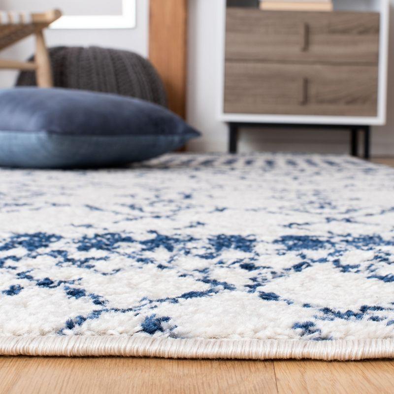 Tulum TUL229 Power Loomed Area Rug - Ivory/Navy - 6'x9' - Safavieh.