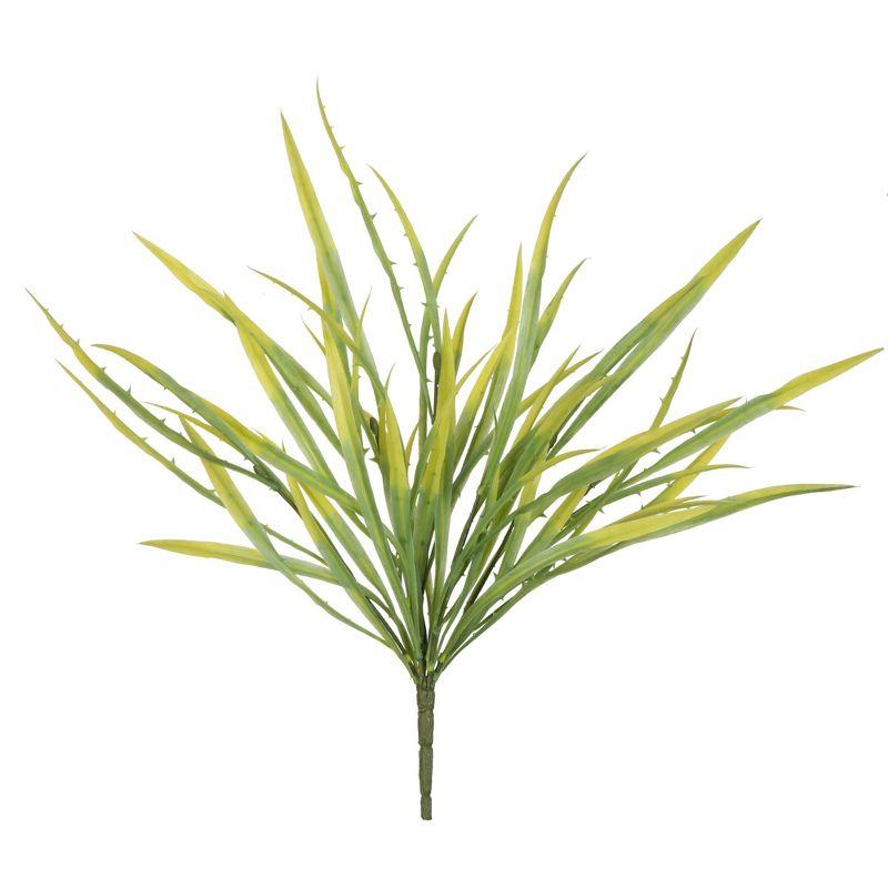 Vickerman 18" Artificial Green Spiked Grass Spray