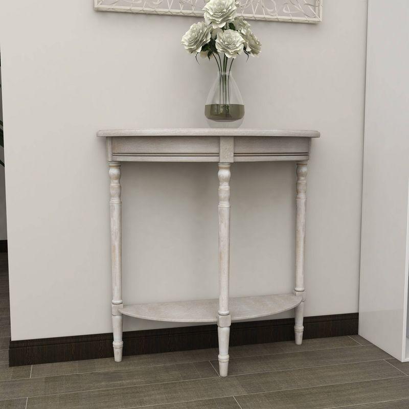 Ophelia & Co. Mcbroom Wood Half Moon 1 Shelf Console Table