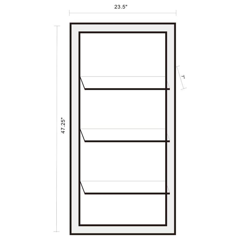 Coaster Home Furnishings Oriel 3-Shelf Rectangle Wall Mirror
