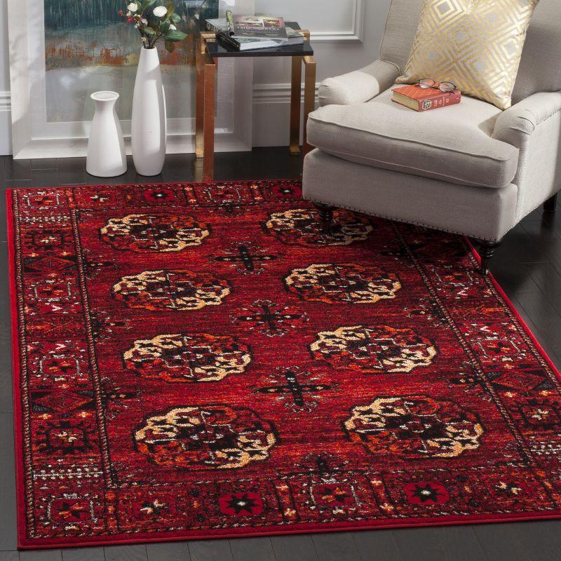 Vintage Hamadan VTH212 Power Loomed Indoor Accent Rug - Red/Multi - 2'7"x5' - Safavieh