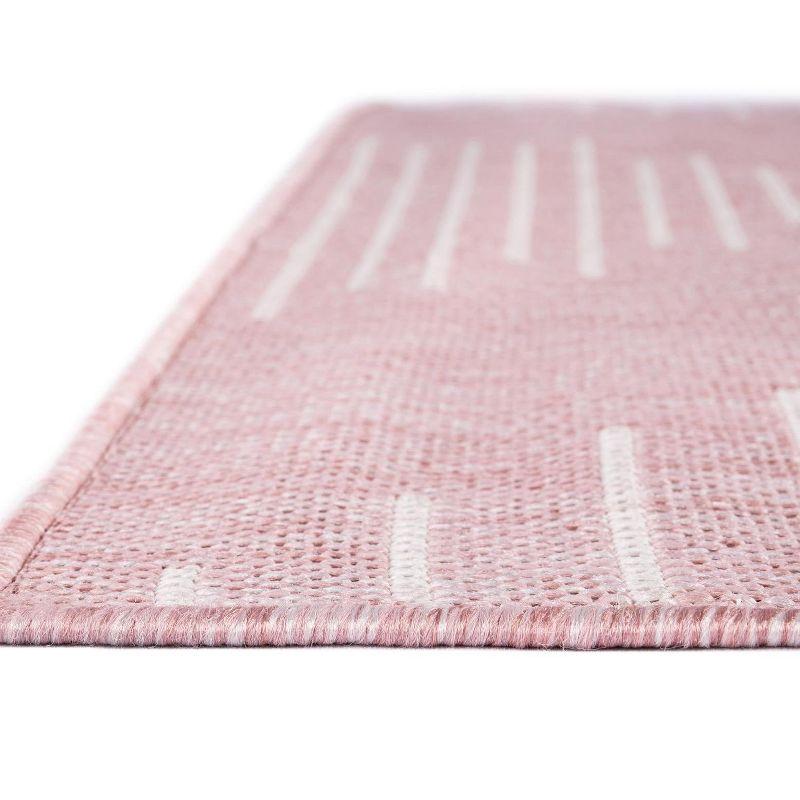 Unique Loom Outdoor Modern Tambor Lines Woven Area Rug