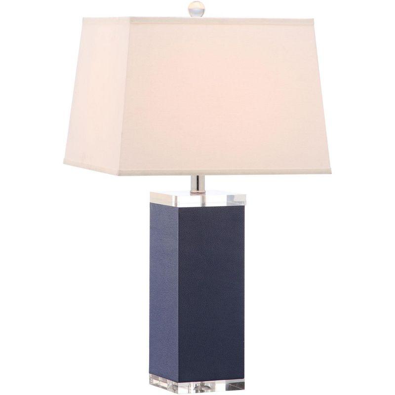 Deco Leather Table Lamp - Navy - Safavieh