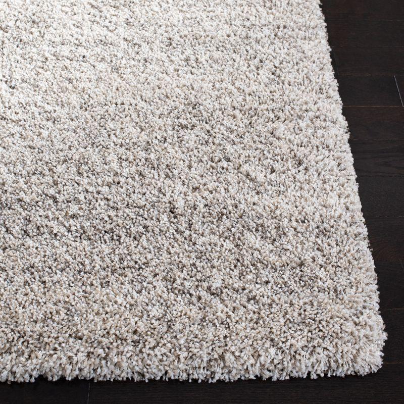 Hudson Shag SGH295 Power Loomed Indoor Area Rug - Ivory/Grey - 4'x4' - Safavieh