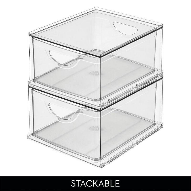 iDesign iDesign Stackable Storage Drawer for Fridge or Pantry - Set of 4 - Clear (Set of 4)