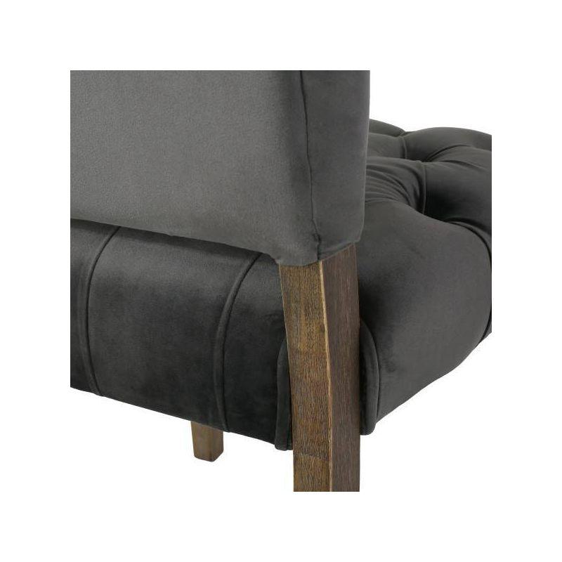 Set of 2 Saltillo New Velvet Dining Chair Charcoal - Christopher Knight Home: Upholstered, Button Tufted
