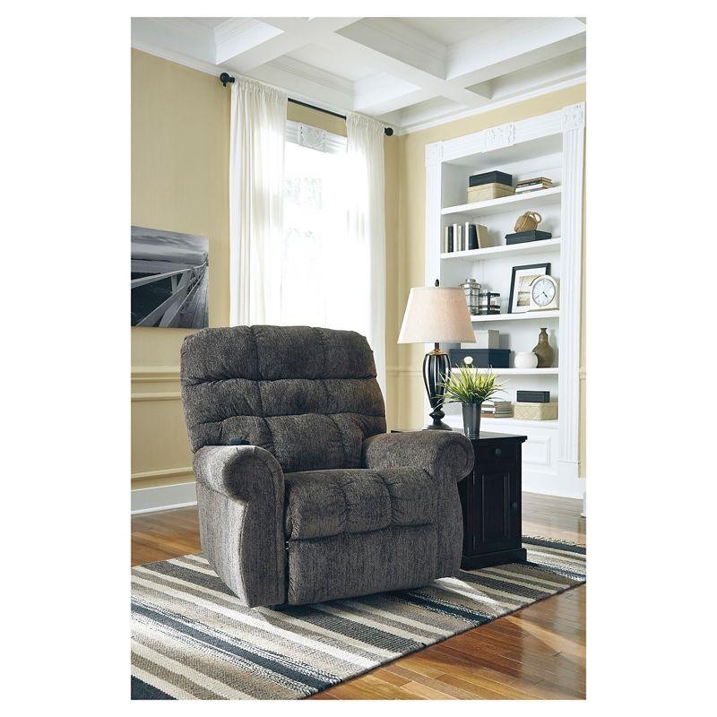 Ernestine Slate Gray Metal Power Lift Recliner